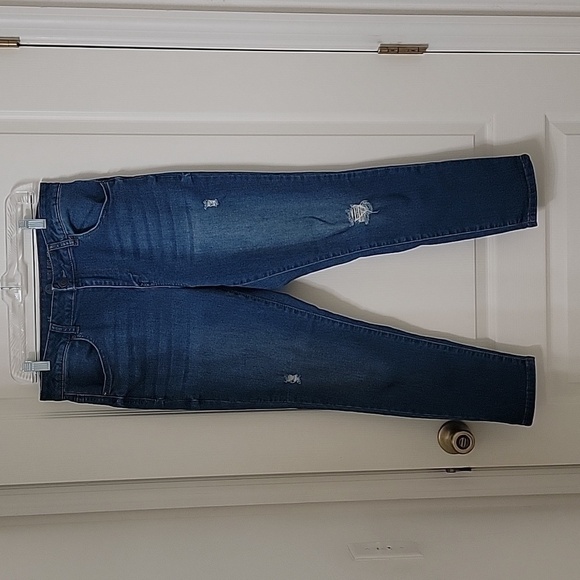 SO, Size 15 Juniors, Blue, High-Rise Jegging, EUC. Medium-Dark Wash. - Picture 8 of 11